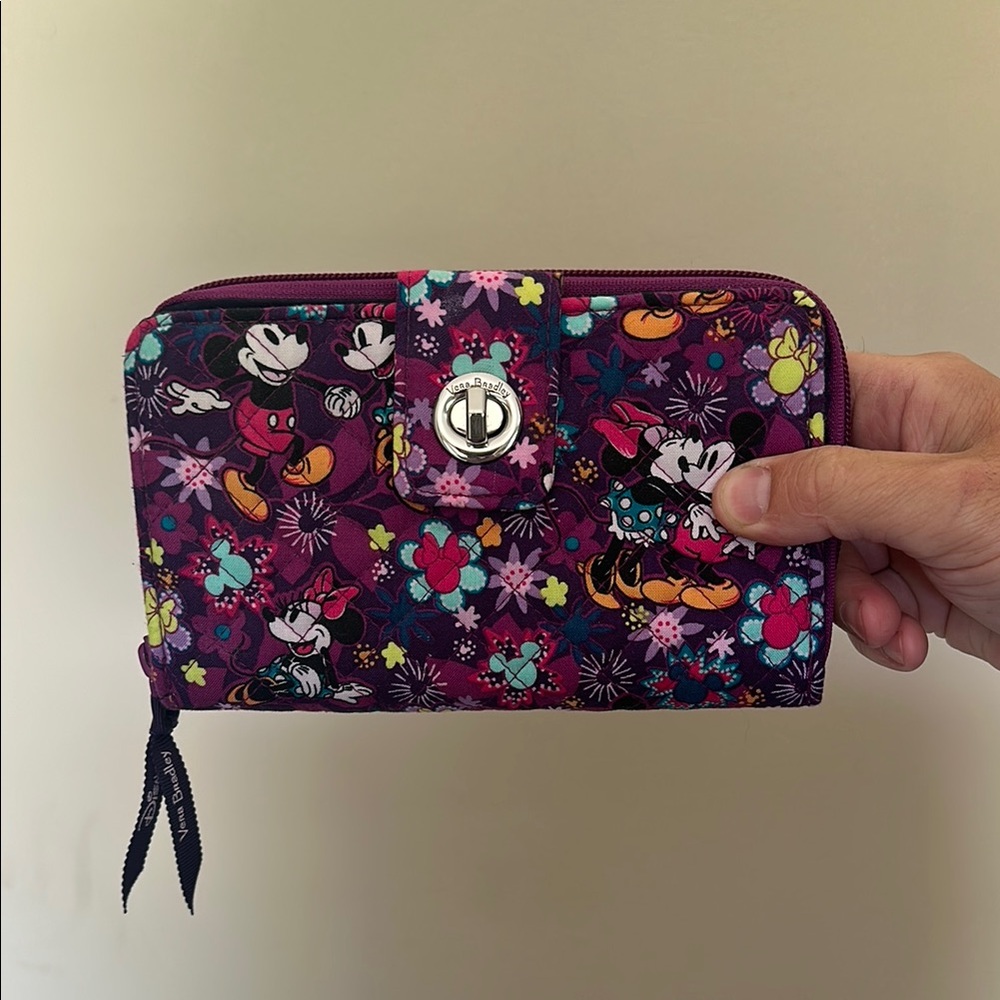 Vera Bradley Purple Floral Disney Wallet